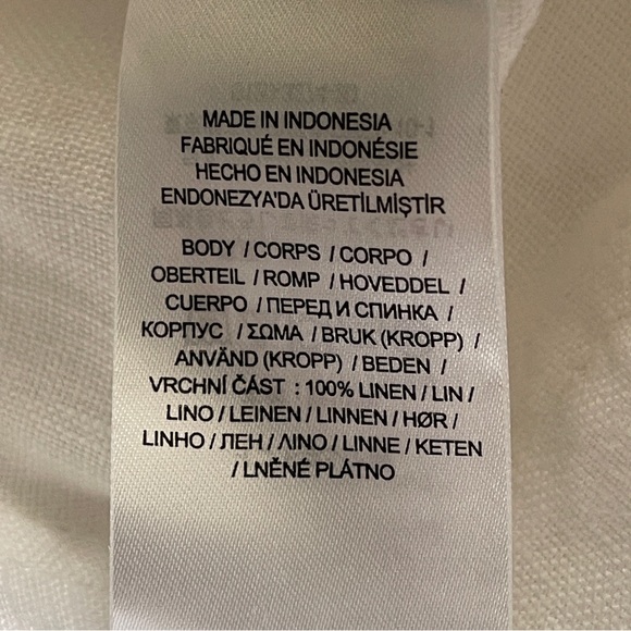 Ralph Lauren 100% Linen Wide Leg White Pants Size 6 - Picture 11 of 16